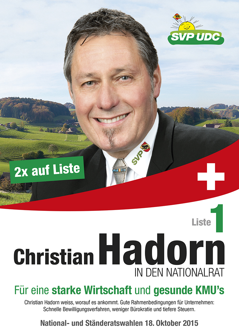 Christian Hadorn IN DEN NATIONALRAT 2015