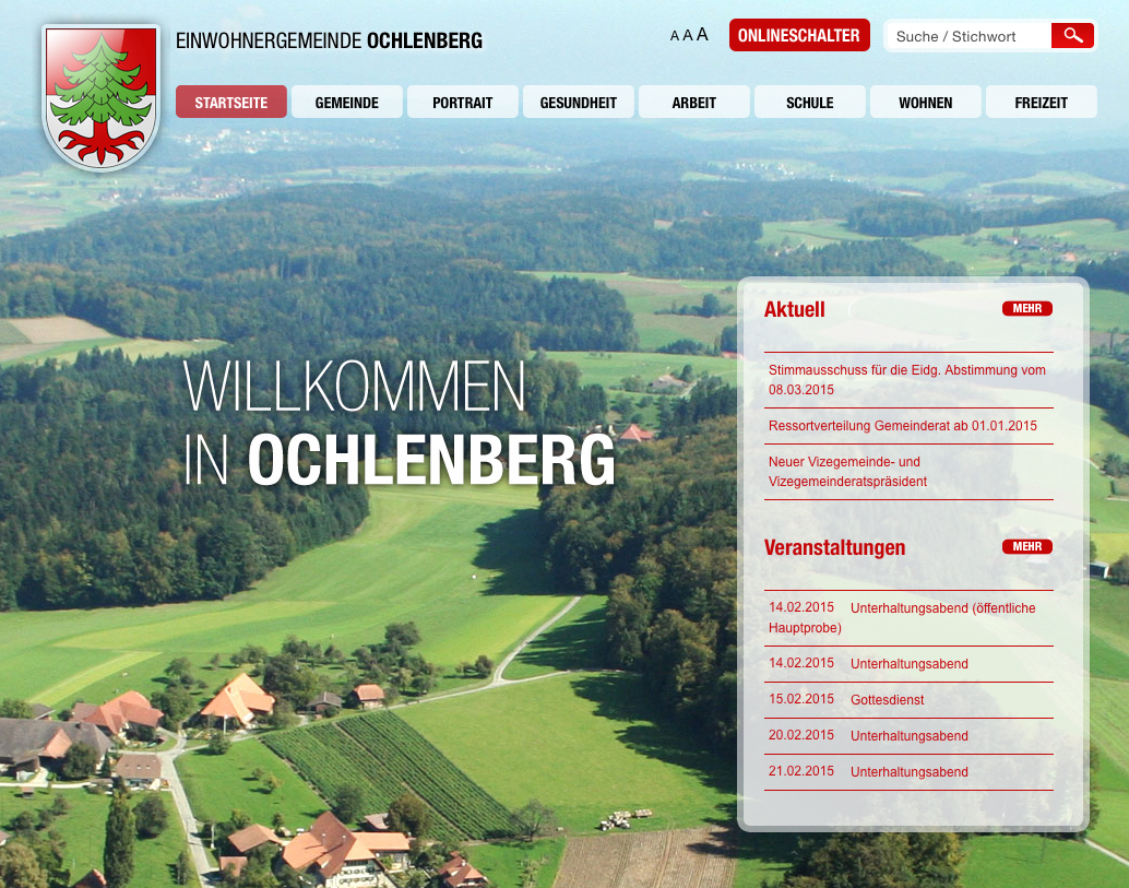 Besuchen Sie die Webseite von meiner Wohngemeinde Ochlenberg.
