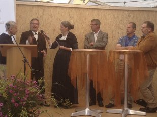 Podiumsdiskussion an der Gewerbeausstellungs-Eröffnung in Eriswil.