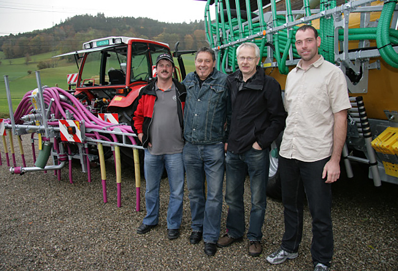 Geschäftspartner: Meinrad Bernet, Christian Hadorn, Daniel Hänni und, Michael Röthlisberger.